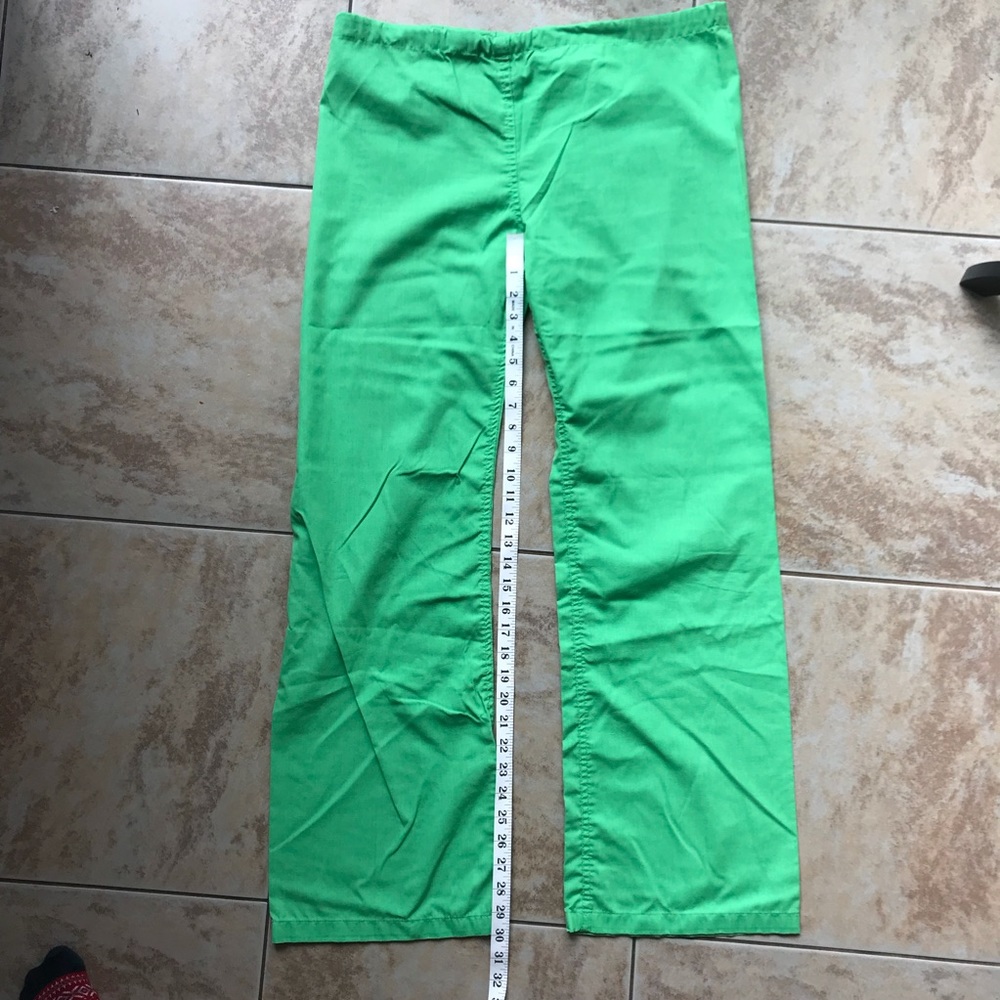 Highlighter green scrub pant tall